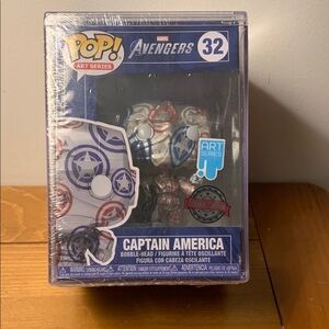 Funko Pop! Art Series Captain America Special Edition